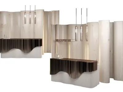 Reception Copper Lines 3D model