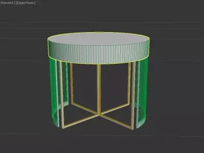 basic revolving door Low-poly 3D model
