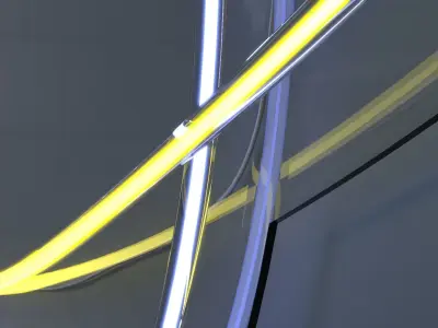 Planet - Neon Sign 3D model