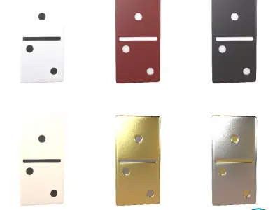 Dominoes V3 Pack 01 Low-poly 3D model