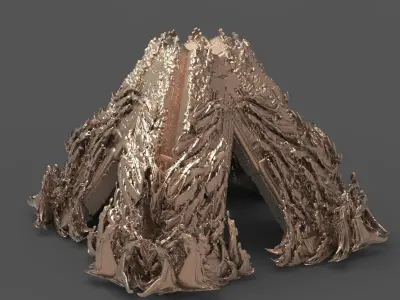 Hell pyramid arch 3D model