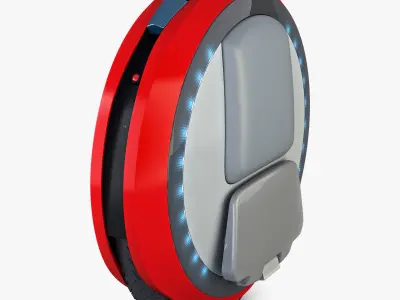 Ninebot One red 3D model