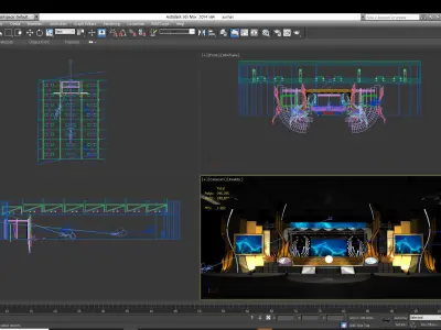stage design  3D model