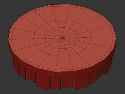 THE338 gold and glass ceiling light 3D model
