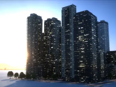 City Block Type B31 3D model