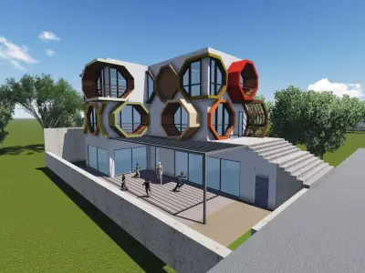 Architectural Design for a Modern Kindergarten Project 3D model