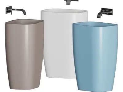 MILK Washbasin NIC DESIGN 3D model