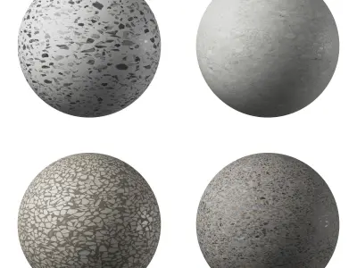 Terrazzo Porcelain tiles - set 02 Texture