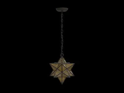 Stella Metal Pendant Low-poly 3D model