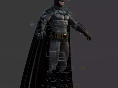 Arkham Batman Joker and Robin 3D Model Collection Rigged PBR 3D Model Pack