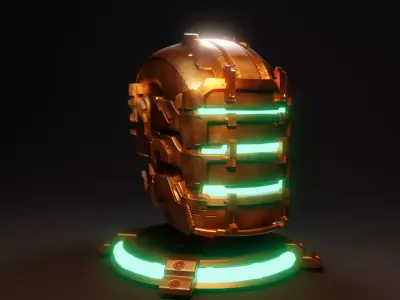 Isaac Clarke Helmet - 3D Printable  3D print model