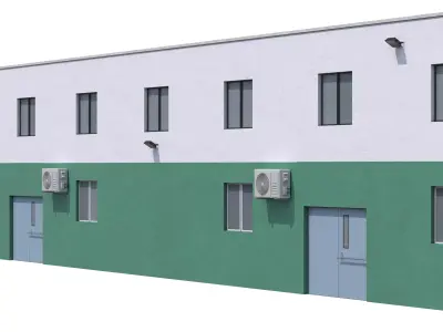 3 Industrial Buildings Collection 3D Model Pack