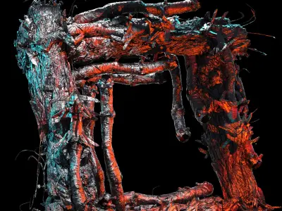 Deep Space leviathan monster station squares 2 3D model