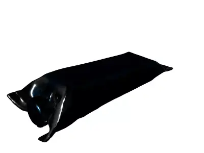 Futuristic Nutrient Bar Pouch Low-poly 3D model