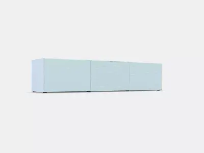 BESTA TV bench with doors 24 Low-poly 3D model