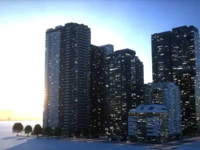 City Block Type B29 3D model