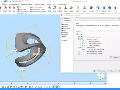Modern Sculptural Adjustable Ring 3DM STL 3D print model