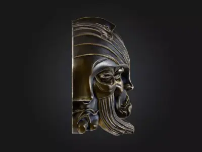 Multifaceted Visage Low-poly 3D model