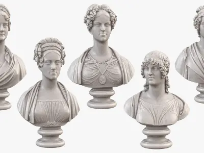  19th Century Female Busts 