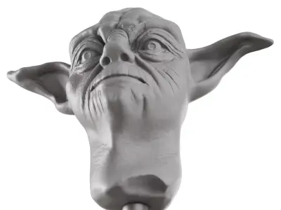 Master Yoda sculpture 3D model