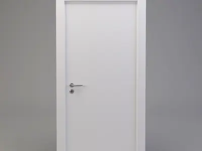 White Door 3D model get