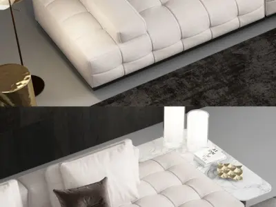 Minotti Lawrence Clan Seating 3 Free 3D model