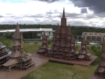 Witches Coven Housing collection 1 3D model