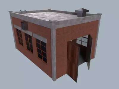 work shop Low-poly 3D model purchase