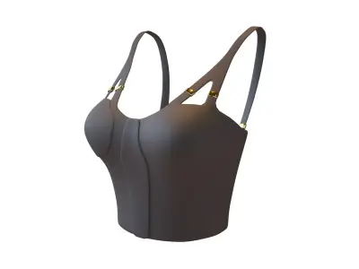 Bra Top v1 001 Low-poly 3D model