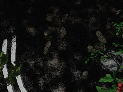 3D realistic Stylized landscape model  Low-poly 3D model