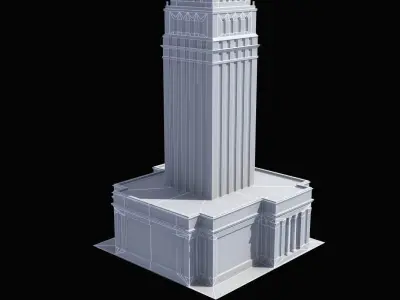 City Courthouse Building 3D model