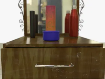 Drawers 2 with bonus objects 3D model