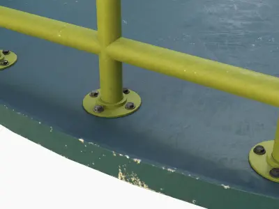 Merry-go-round carousel 07 3D model