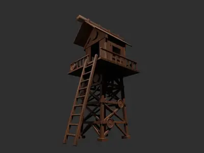 watch tower 3D model