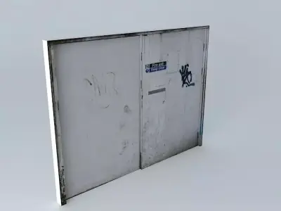 Fire exit door 3D model
