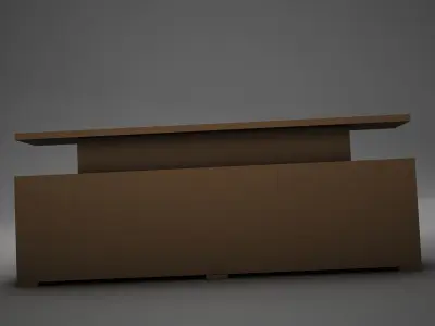 Modern Dining Room Buffet Table 3 3D model