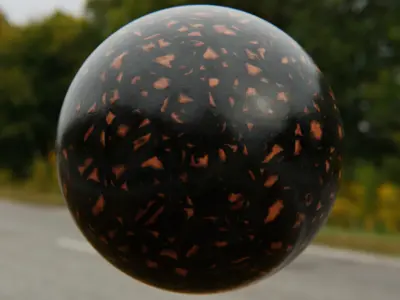 Procedural Fiery Amber Lava Marble Shader Texture Texture