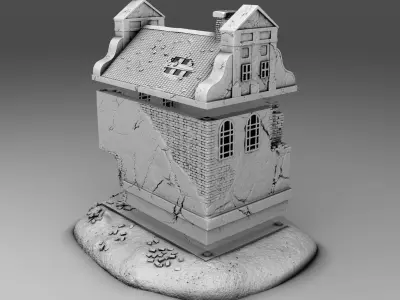 The abandoned church 3D print model