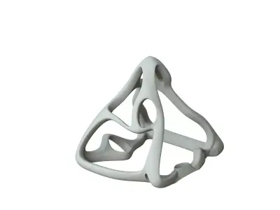 SciFi Cube Object No 61432 Low Poly Shape Low-poly 3D model