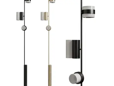 collection set floor light 3D Model Pack