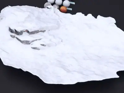 DEATH VALLEY WINTER ROCK FORMATION 002 2024 3D model