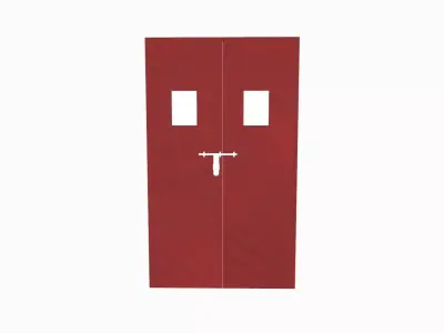Emergency Door Low-poly 3D model