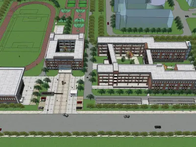 Sketchup High school or College 230 3D model