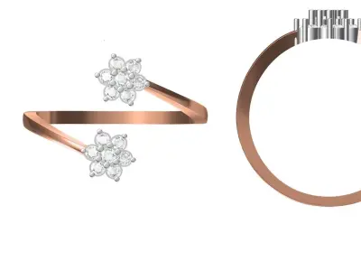 Light Weight Wedding Engagement Women Ring STL JCD Details 3D print model