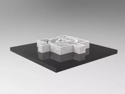 ARCHIPLAN 01 Low-poly 3D model