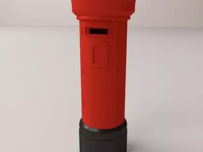 London Post Box 3D model