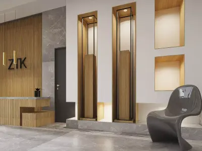 Entrance and Office Design 3D model