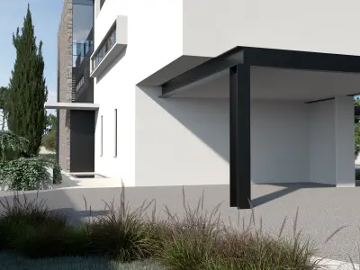 Modern Building 2 3D model purchase