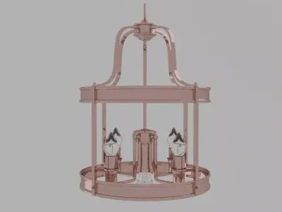 copper lighting 3D model
