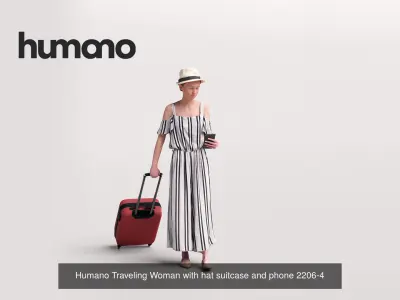 Humano 6-Pack - TRAVELING PEOPLE - 6x 3D models A